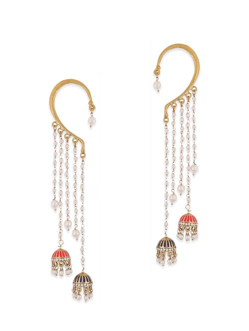 blue brass earring - 11154349 - Very Small Image - 1