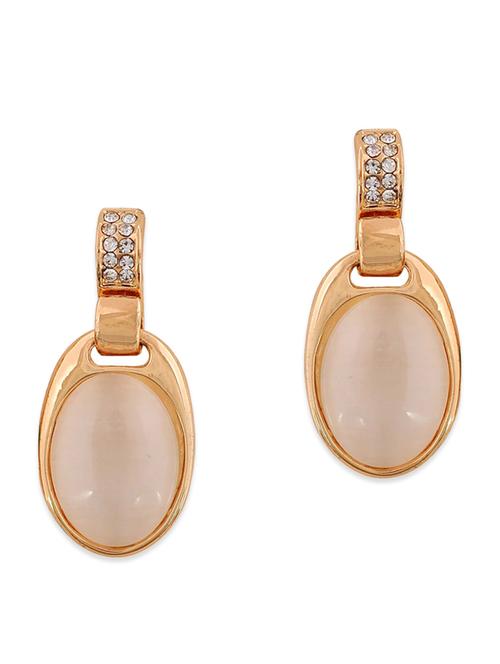 white metal drop earring - 11154355 - Very Small Image - 1