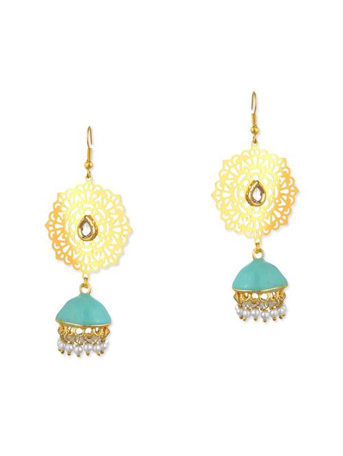 blue pearls balli earring - 11154920 - Very Small Image - 1