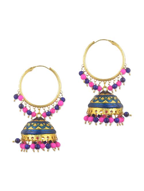 multi colored enamel balli earring - 11154955 - Very Small Image - 1