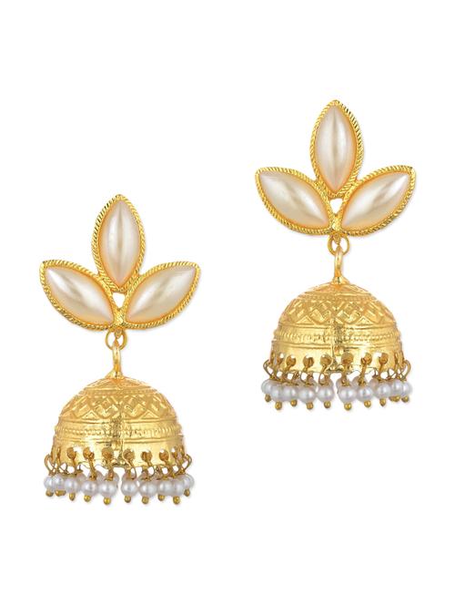 white pearls balli earring - 11154964 - Very Small Image - 1