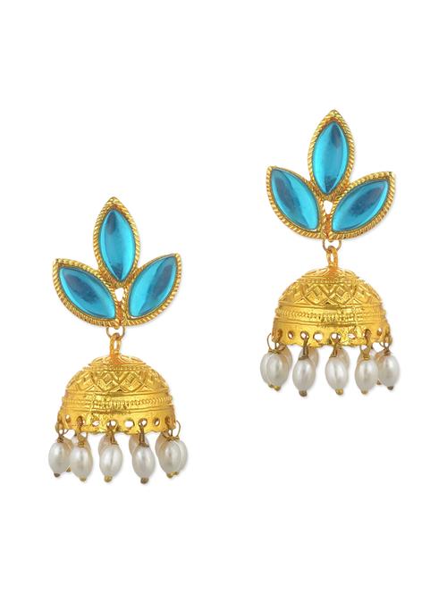 blue pearls balli earring - 11154965 - Very Small Image - 1