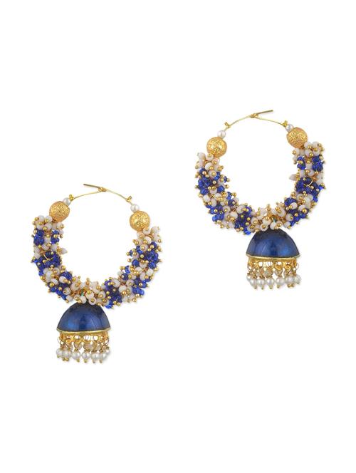 blue pearls balli earring - 11154968 - Very Small Image - 1