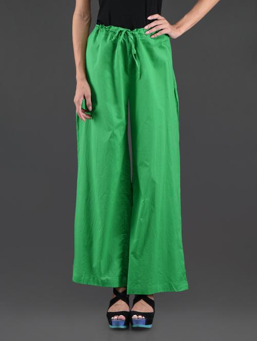 cotton solid palazzo - 1116358 - Very Small Image - 1