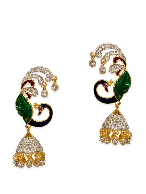 multi brass alloy earring - 11167291 - Very Small Image - 1