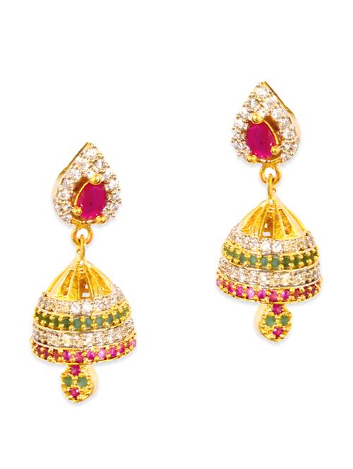 multi brass alloy earring - 11167306 - Very Small Image - 1