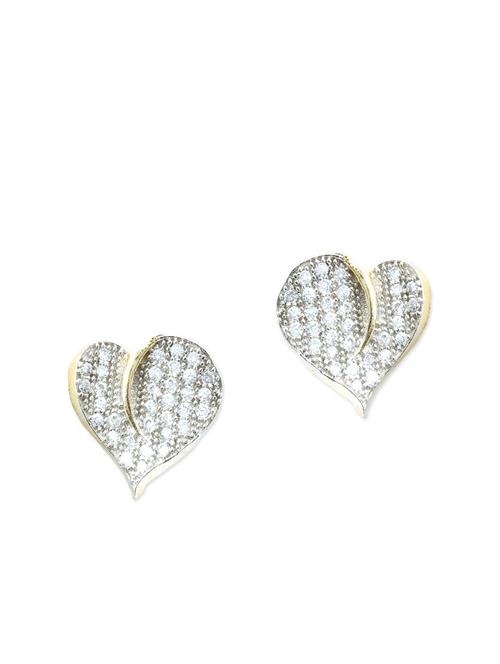 white brass studs earring - 11168449 - Very Small Image - 1