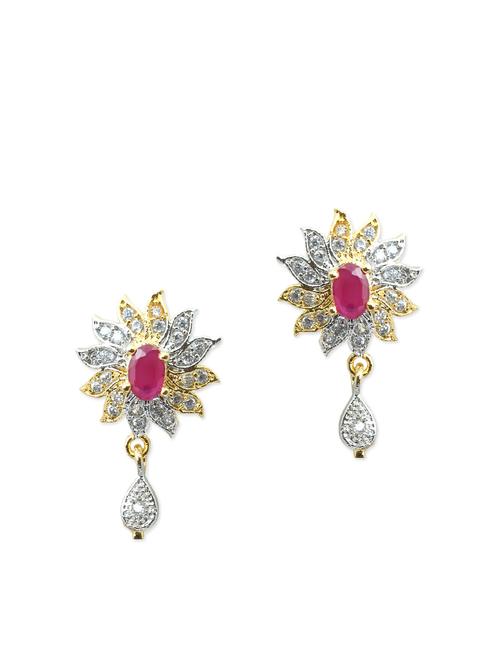 multi colored brass drop earrings - 11168453 - Very Small Image - 1