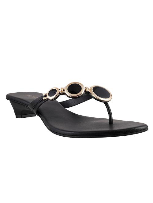 black pu toe separator sandals - 11180969 - Very Small Image - 1