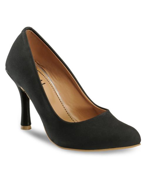 black pu slip on pumps - 11181070 - Very Small Image - 1