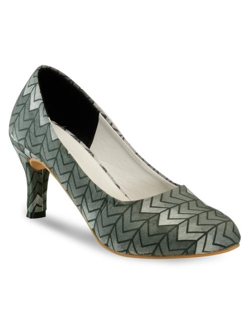 grey canvas slip on pumps - 11181142 - Very Small Image - 1