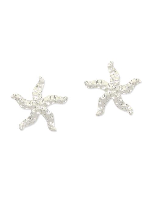 silver metal studs earring - 11182810 - Very Small Image - 1
