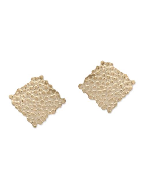 gold metal studs earring - 11182815 - Very Small Image - 1