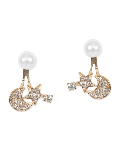 gold metal studs earring - 11182830 - Very Small Image - 1