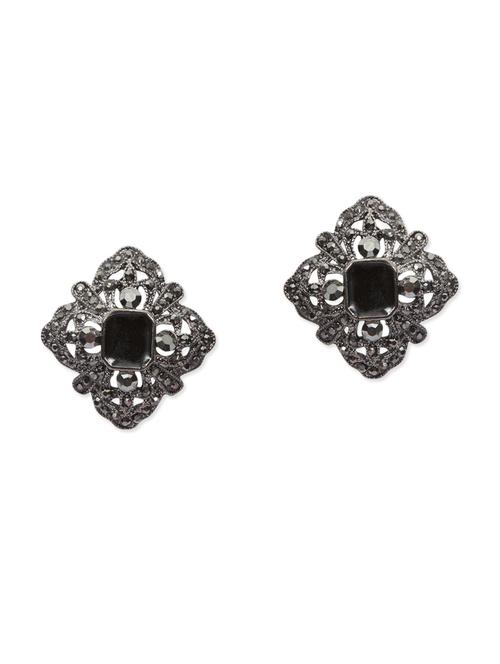 grey metal studs earring - 11182835 - Very Small Image - 1