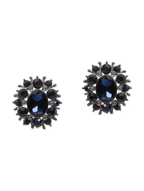 blue metal studs earring - 11182836 - Very Small Image - 1