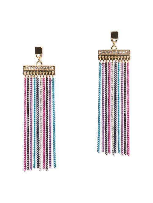 multi colored metal drop earring - 11182843 - Very Small Image - 1