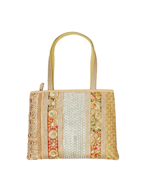 gold polyester clutch - 11195004 - Very Small Image - 1