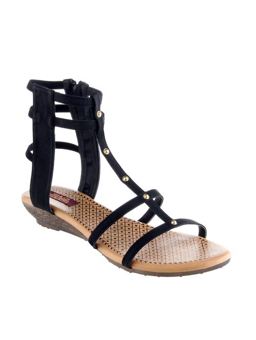 black fabric gladiators sandals - 11195068 - Very Small Image - 1