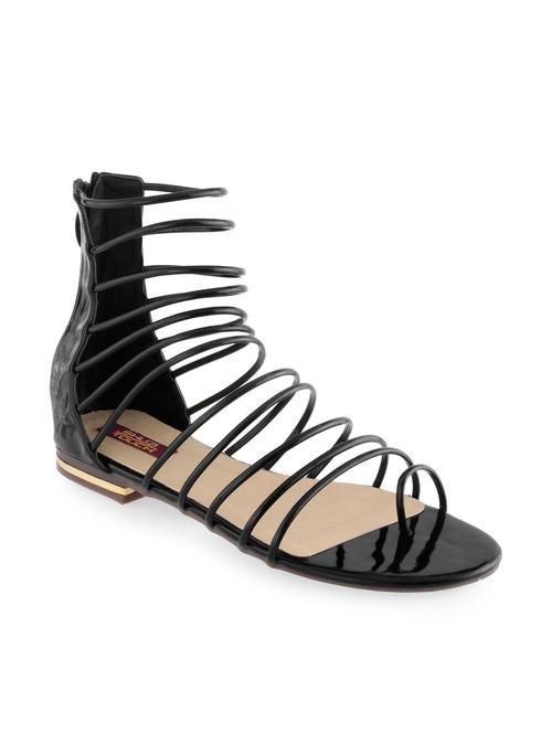 black fabric gladiators sandals - 11195072 - Very Small Image - 1