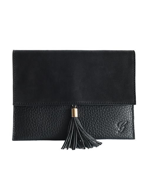 black color, leather clutch - 11195097 - Very Small Image - 1