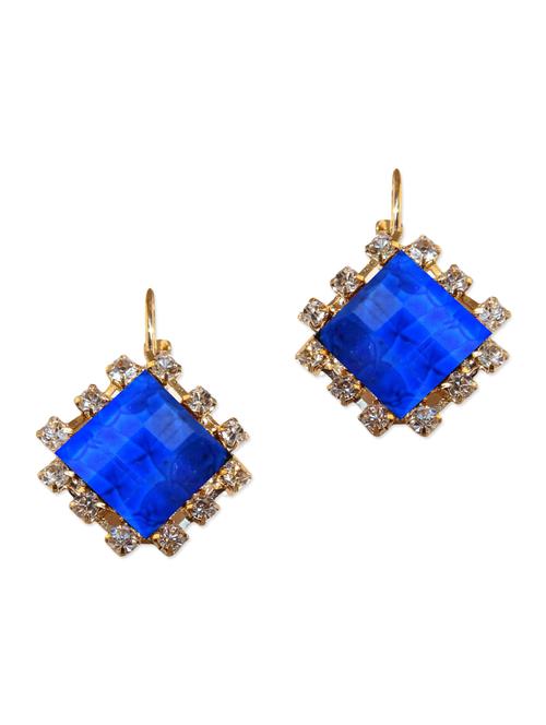 blue metal studs earring - 11198660 - Very Small Image - 1