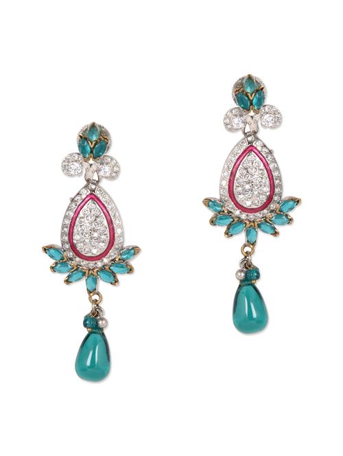 drop pattern embellished earrings - 1119874 - Very Small Image - 1