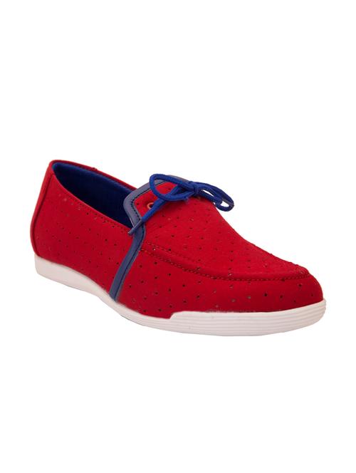 red canvas slip on moccasins - 11203678 - Very Small Image - 1