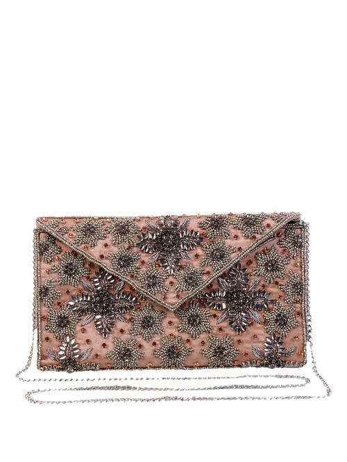 bead embellished polyester chain sling clutch - 1120383 - Very Small Image - 1