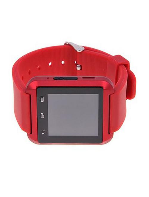red silicone strap smart watch - 11204302 - Very Small Image - 1