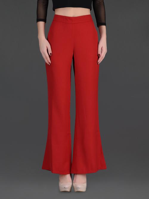solid red palazzos - 1120455 - Very Small Image - 1