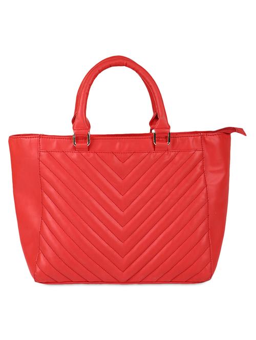 red leatherette hand bag - 1121289 - Very Small Image - 1