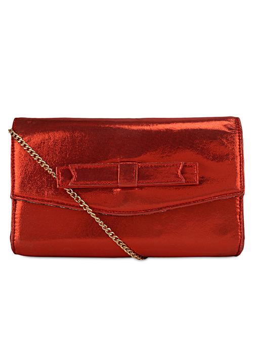 red bling leatherette clutch bag - 1121296 - Very Small Image - 1