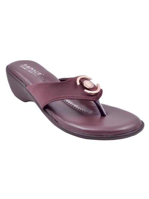 brown toe separator heel wedges - 11217656 - Very Small Image - 1