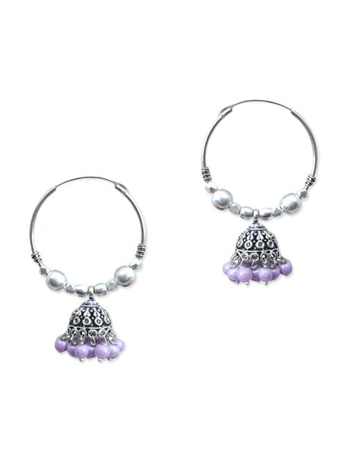 purple brass balli earrings - 11217977 - Very Small Image - 1
