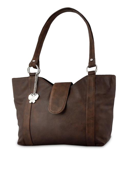 brown leatherette handbag - 1122219 - Very Small Image - 1