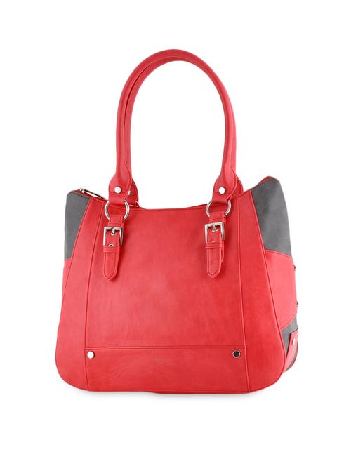 red leatherette hand bag - 1122362 - Very Small Image - 1