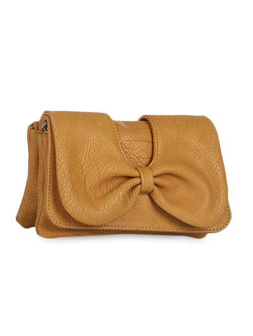 bow attached leatherette clutch bag - 1122458 - Very Small Image - 1