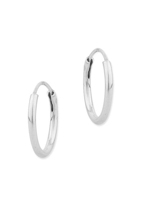 silver metal hoop earring - 11227666 - Very Small Image - 1