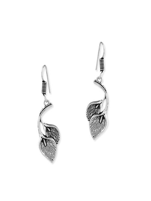 silver metal drop earring - 11227679 - Very Small Image - 1
