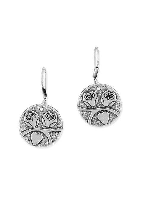 silver metal drop earring - 11227680 - Very Small Image - 1