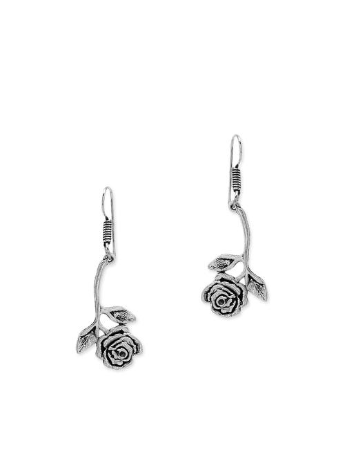 silver metal drop earring - 11227717 - Very Small Image - 1