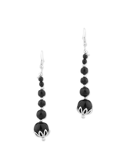 silver metal drop earring - 11227767 - Very Small Image - 1