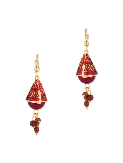 red metal earring - 11227782 - Very Small Image - 1