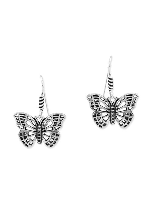 silver metal drop earring - 11227802 - Very Small Image - 1