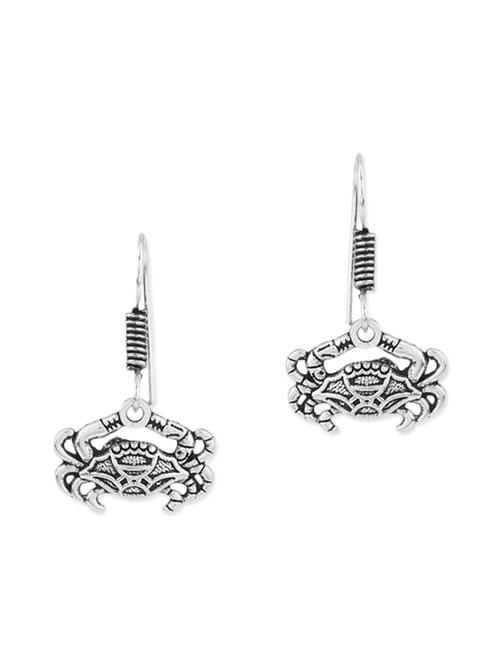 silver metal drop earring - 11227803 - Very Small Image - 1