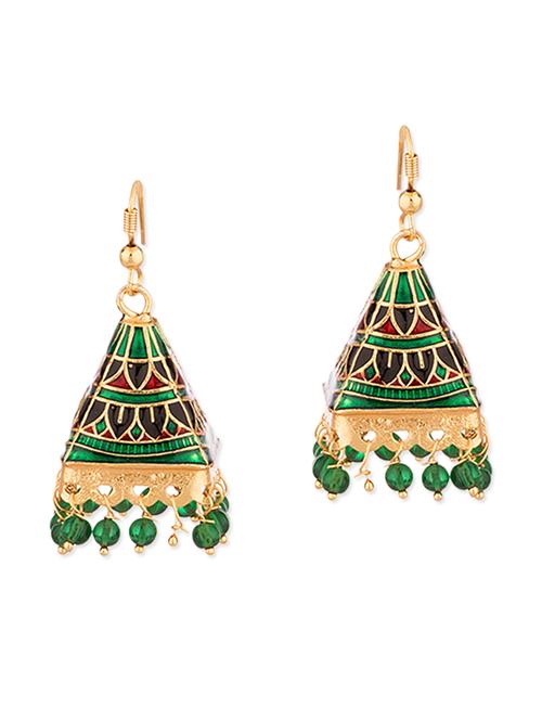 gold metal earring - 11227850 - Very Small Image - 1