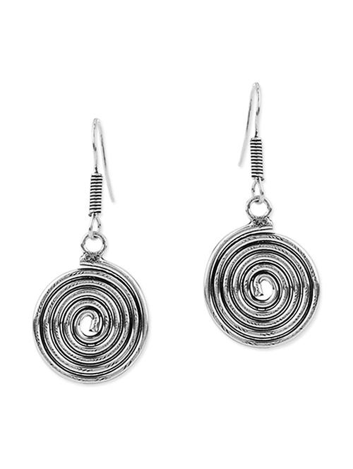 silver metal drop earring - 11227871 - Very Small Image - 1