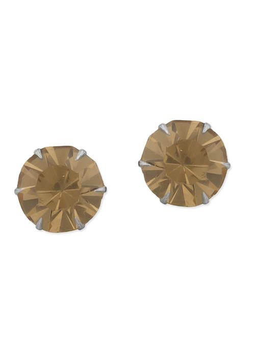 gold metal studs earring - 11227882 - Very Small Image - 1