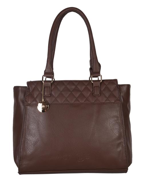 brown leatherette handbag - 11228013 - Very Small Image - 1